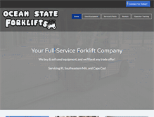 Tablet Screenshot of oceanstateforklifts.com